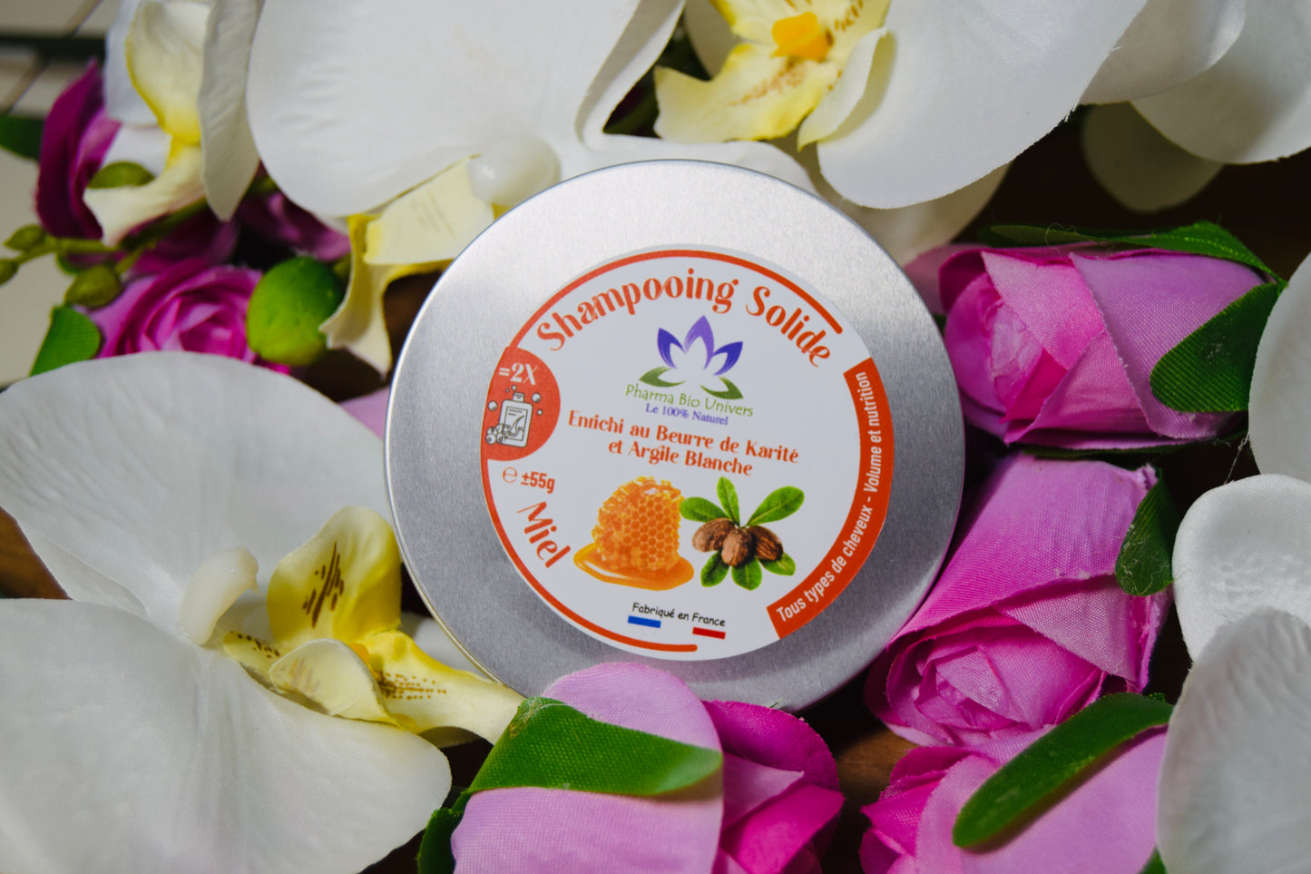 Shampoing Solide Miel – Soin Nourrissant Karité & Ghassoul