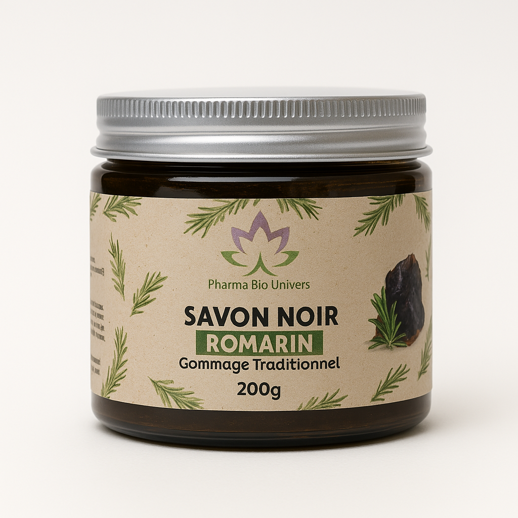 Savon Noir Artisanal au Romarin (Savon Beldi) 200 ml