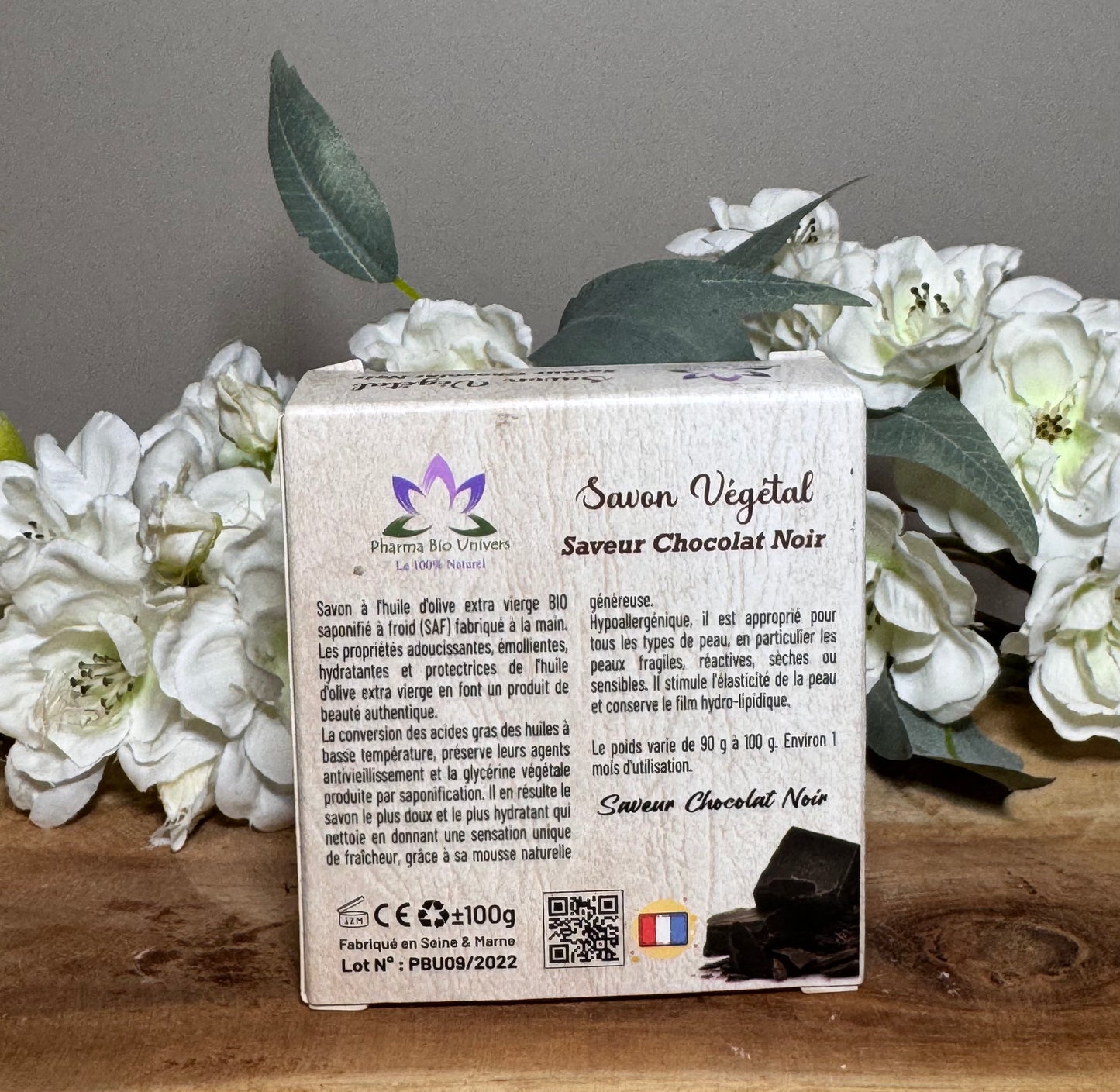 Savon à l’Huile d’Olive 70 % – Senteur Chocolat Gourmande