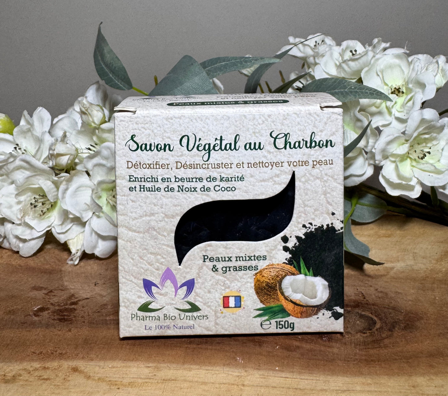 Savon au Charbon Actif – Purifiant & Démaquillant Naturel
