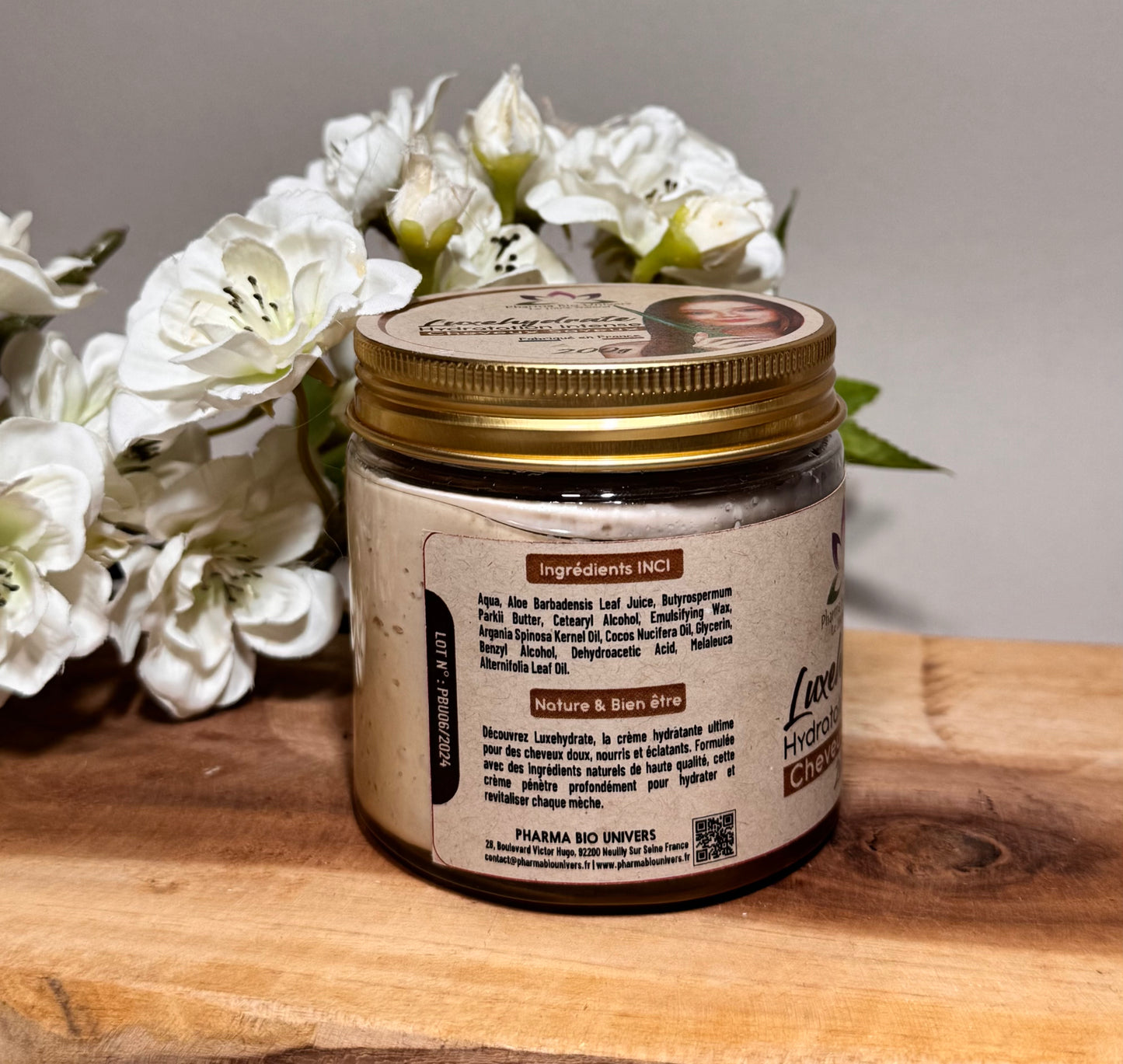 LUXEHYDRATE Cheveux Soyeux - Crème Capillaire 100% Naturelle (200 g)