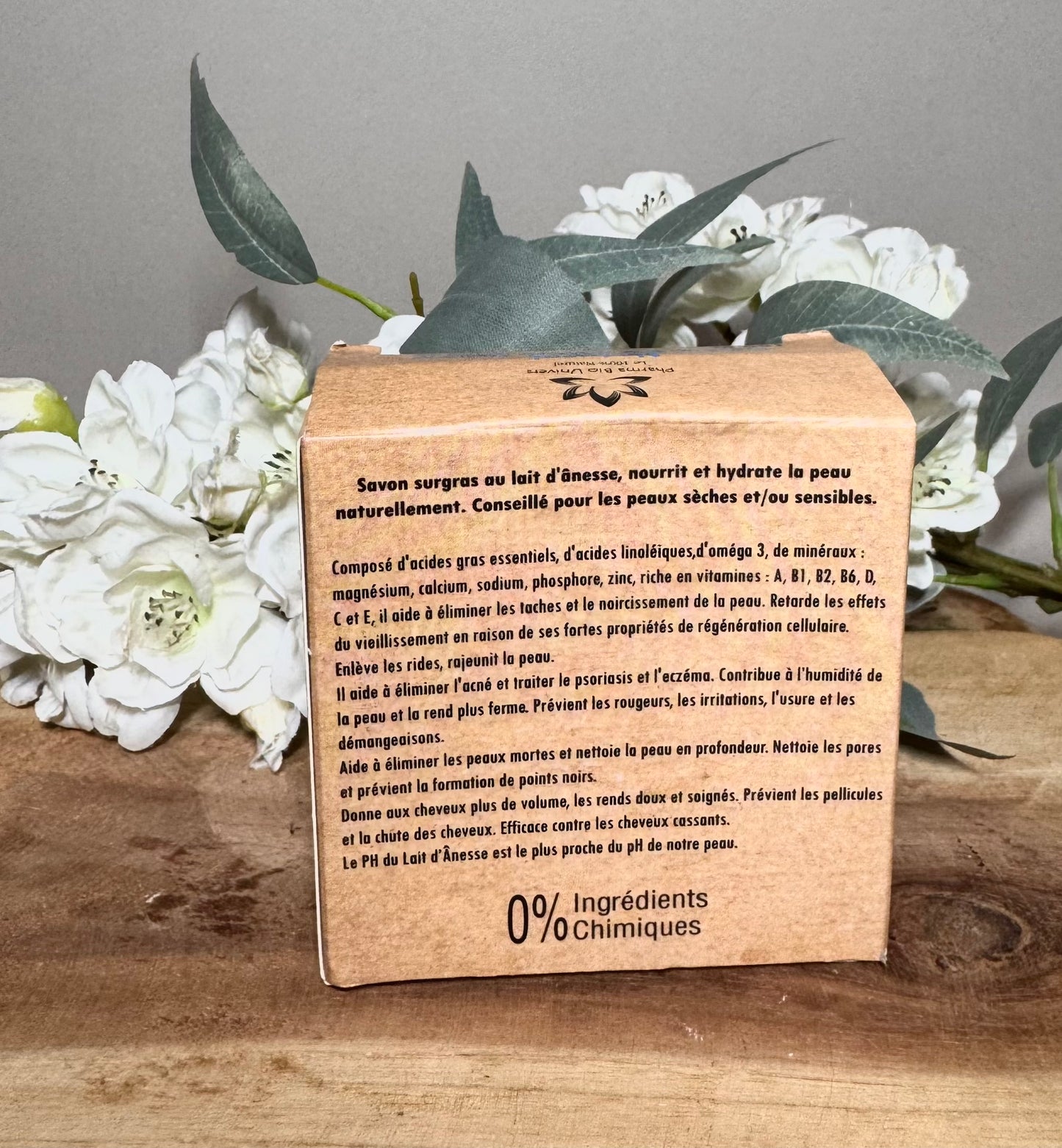 Savon Surgras au Lait d'Ânesse - Naturel et Artisanal 150 gr