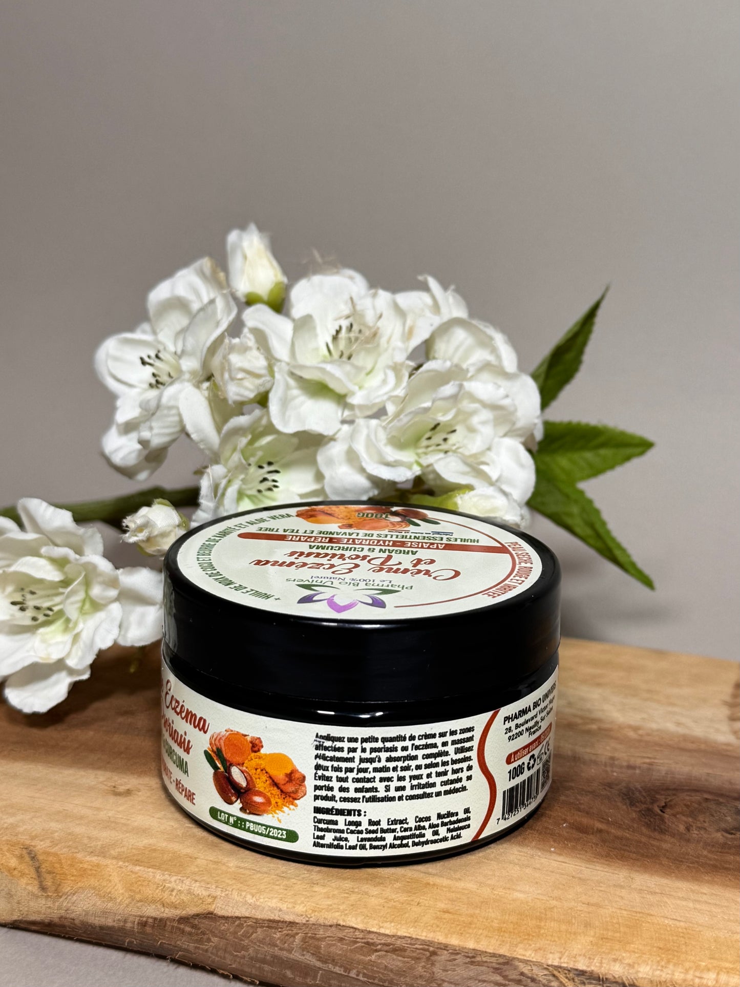 Crème Psoriasis & Eczéma – Argan & Curcuma
