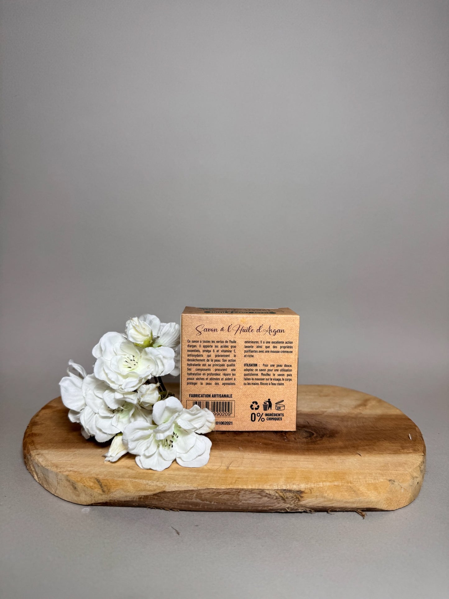 Savon Artisanal à l'Huile d'Argan Bio - Saponification à Froid 150g, Nourrit et Revitalise la Peau