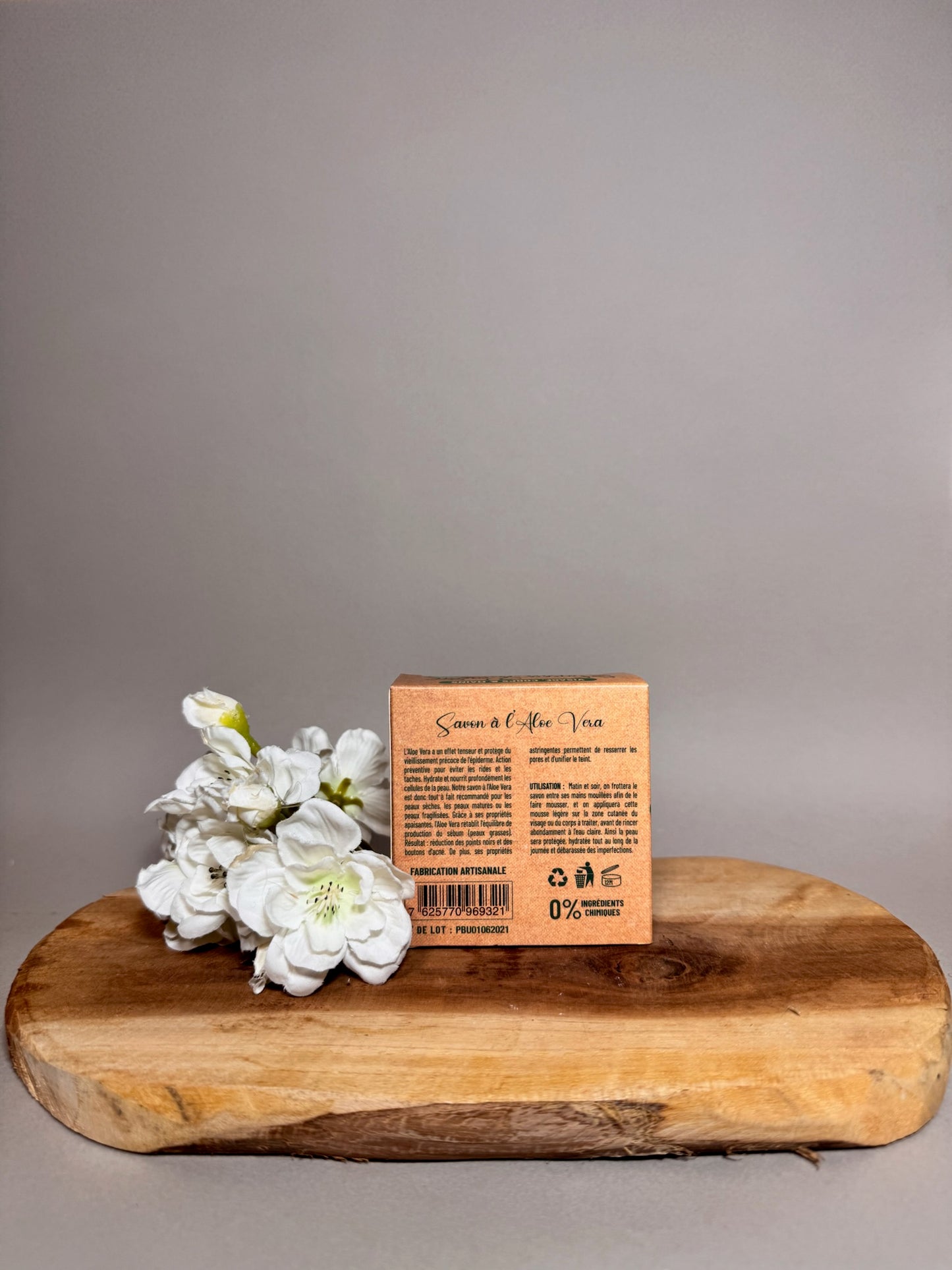 Savon Artisanal à l'Aloe Vera - Saponification à Froid 150 gr