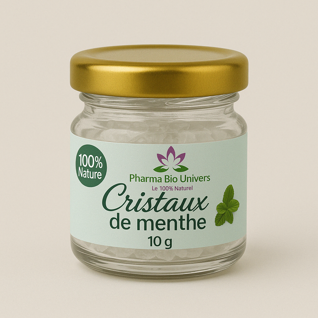Cristaux de Menthe 10g - Fraîcheur Intense & Bienfaits Revitalisants | PharmaBioUnivers