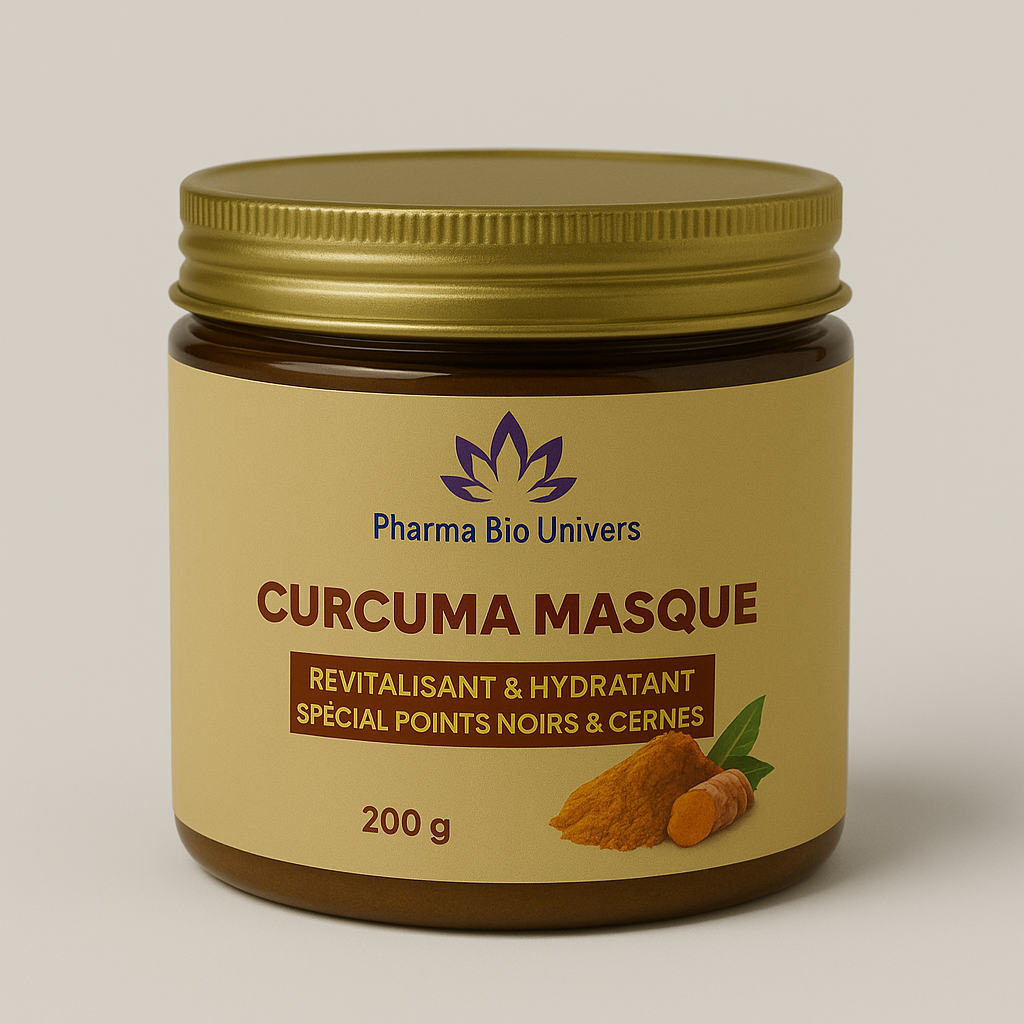 Masque au Curcuma – Anti-Cernes & Anti-Points Noirs Naturel