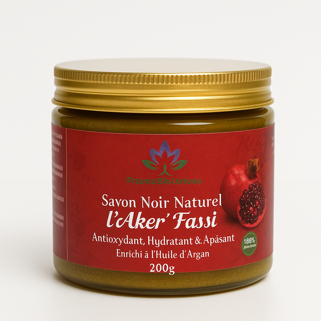 Savon Noir Naturel Beldi Enrichi en Huile d'Argan et à l'Aker Fassi : L'Élixir de Beauté Berbère
