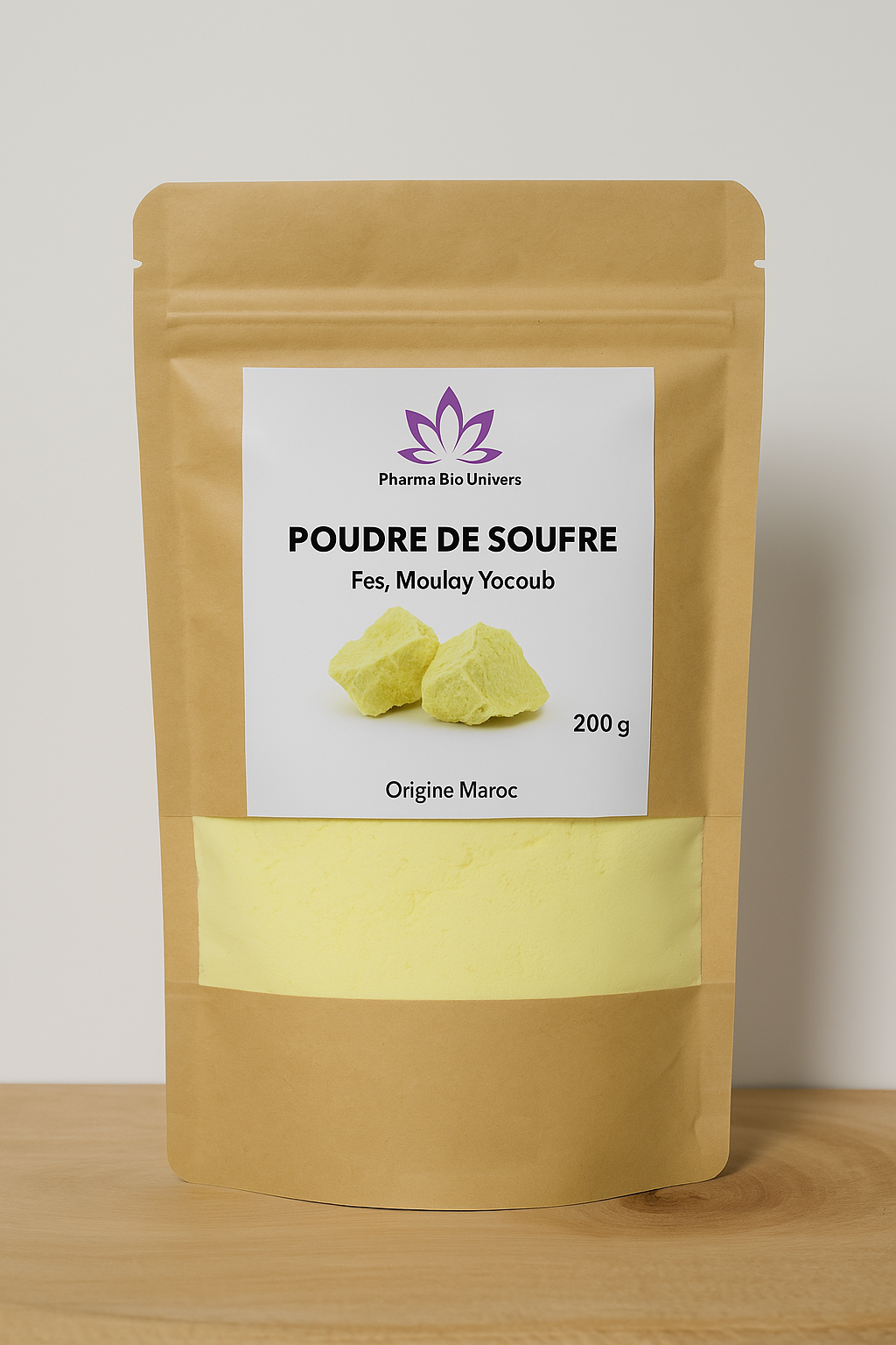 Soufre en Poudre de Fès, Moulay Yacoub - 200g