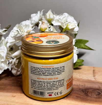 Curcuma Masque - Revitalisant et Hydratant, Spécial Points Noirs et Cernes