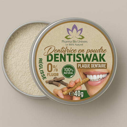Dentiswak Dentifrice en poudre au siwak PLaque Dentaire
