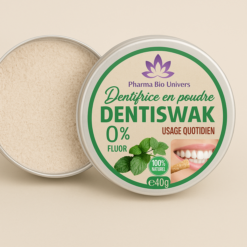 Dentiswak Dentifrice en poudre au siwak Usage Quotidien Parfum Menthe
