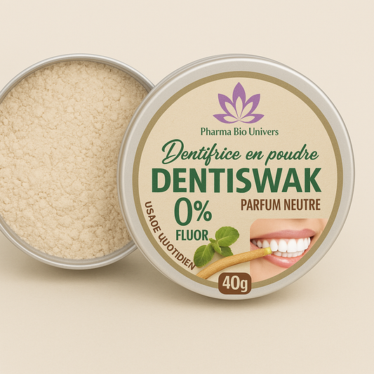 Dentiswak Dentifrice en poudre au siwak Usage Quotidien Parfum Neutre